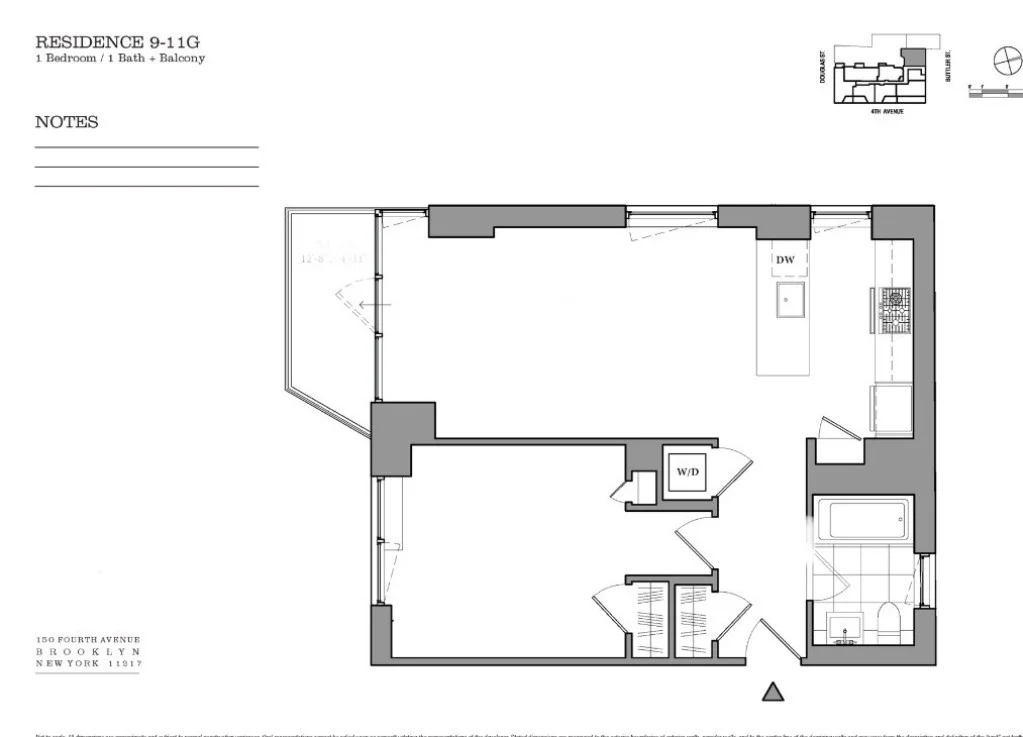 1 bed apartment at 150 Fourth Avenue, Unit 11G, Park Slope, photo 16 of 16