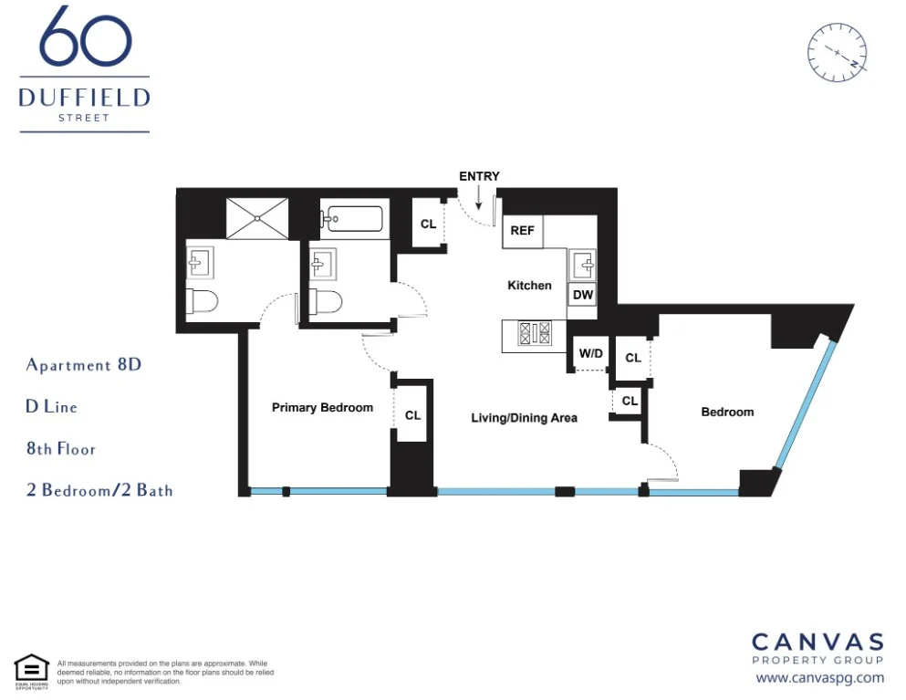 2 bed apartment at 60 Duffield Street, Unit 8D, Downtown Brooklyn, photo 15 of 15