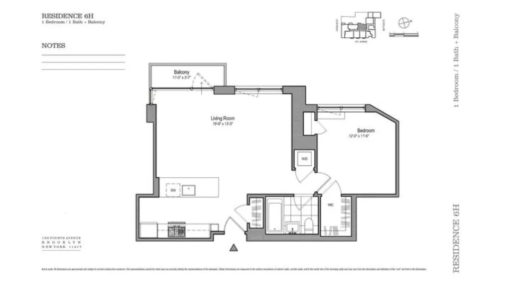 1 bed apartment at 150 Fourth Avenue, Unit 8H, Park Slope, photo 19 of 19