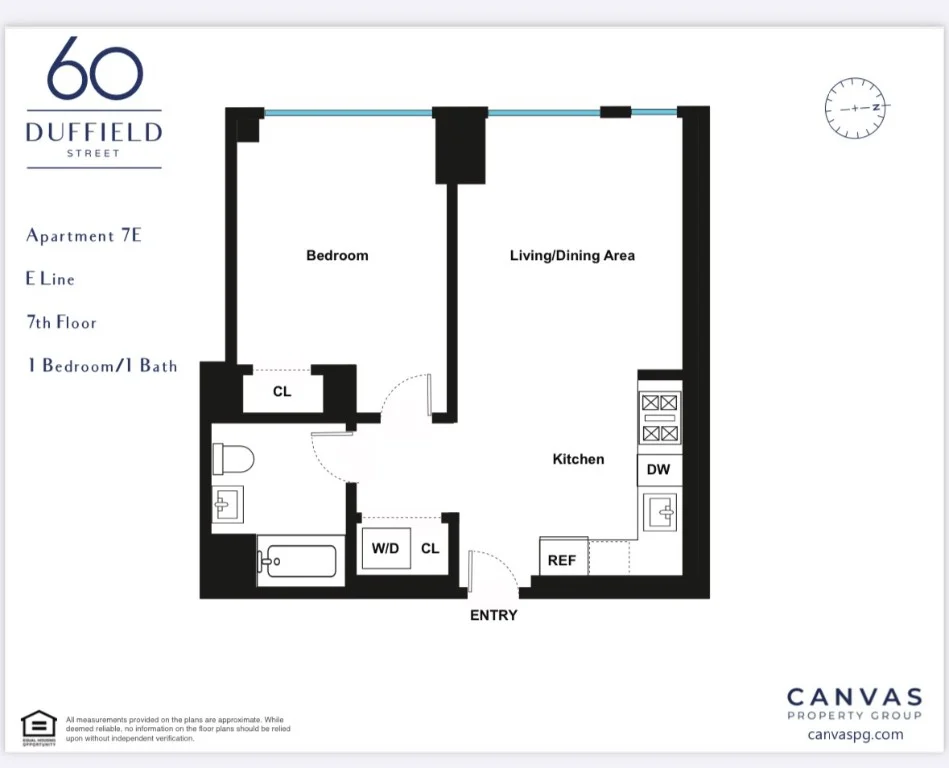 1 bed apartment at 60 Duffield Street, Unit 8E, Downtown Brooklyn, photo 13 of 13