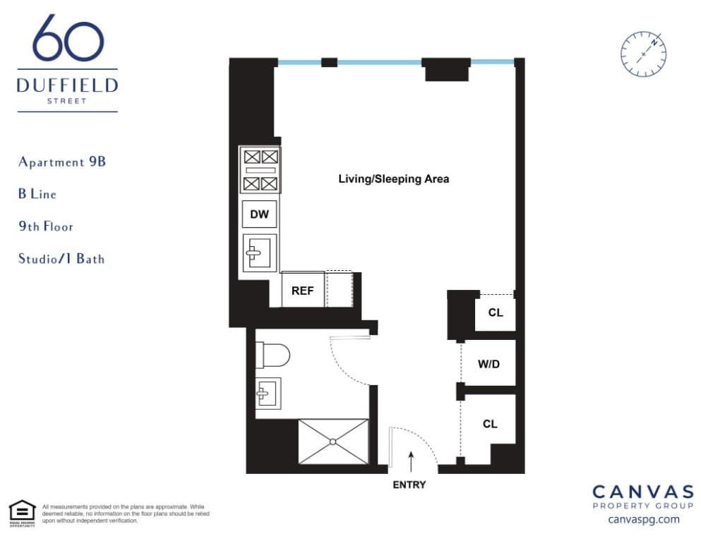 Studio apartment at 60 Duffield Street, Unit 9B, Downtown Brooklyn, photo 7 of 11