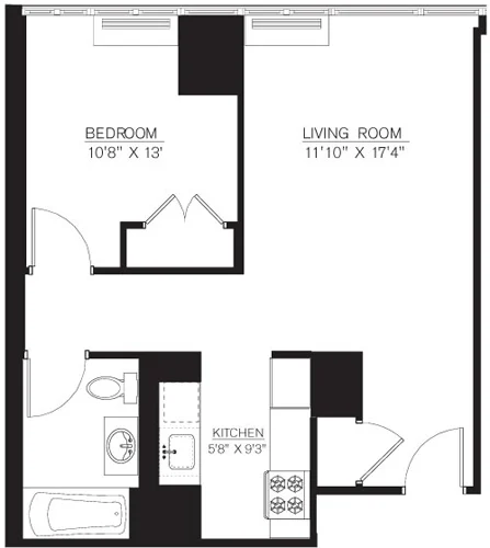 1 Bed apartment at 111 Lawrence Street, Unit 16A, Downtown Brooklyn, photo 1 of 1