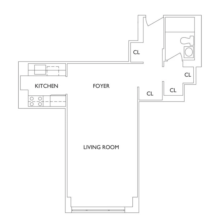 Studio apartment at 101 West 90th Street, Unit 10F, Upper West Side, photo 1 of 2