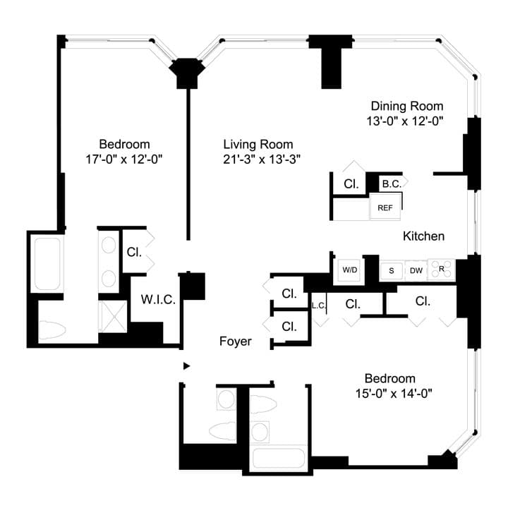 2.5 Bed apartment at 350 East 79th Street, Unit 14D, Upper East Side, photo 1 of 1