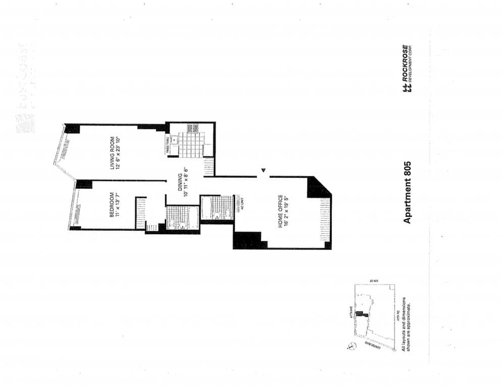 2 Bed apartment at 47-05 Center Boulevard, Unit 805, Long Island City, photo 1 of 2