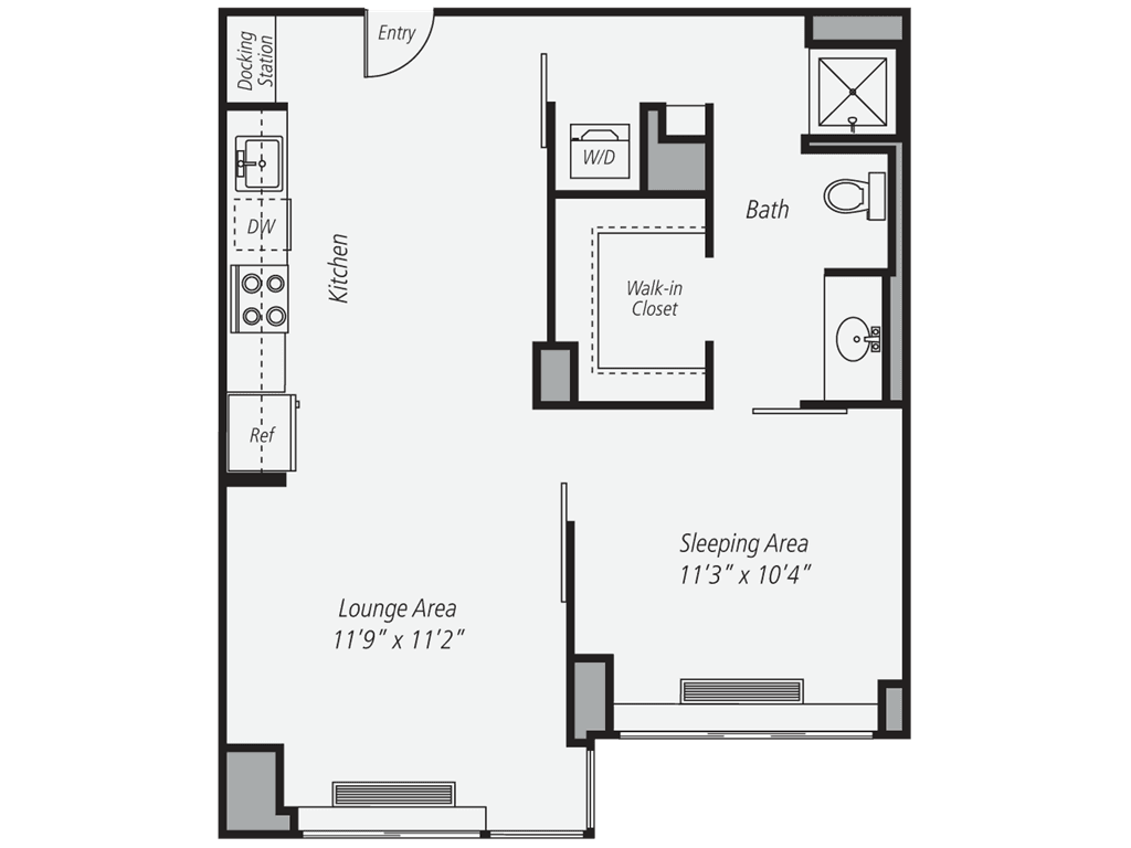1 Bed apartment at 525 West 28th Street, Unit 844, Chelsea, photo 1 of 1