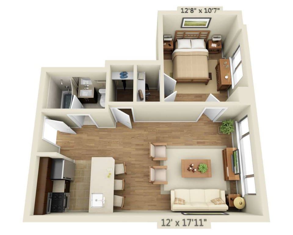 1 Bed apartment at 120 West 21st Street, Unit 802, Chelsea, photo 1 of 2