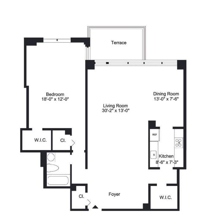 1.5 Bed apartment at 600 West 246th Street, Unit 533, Riverdale, photo 1 of 1