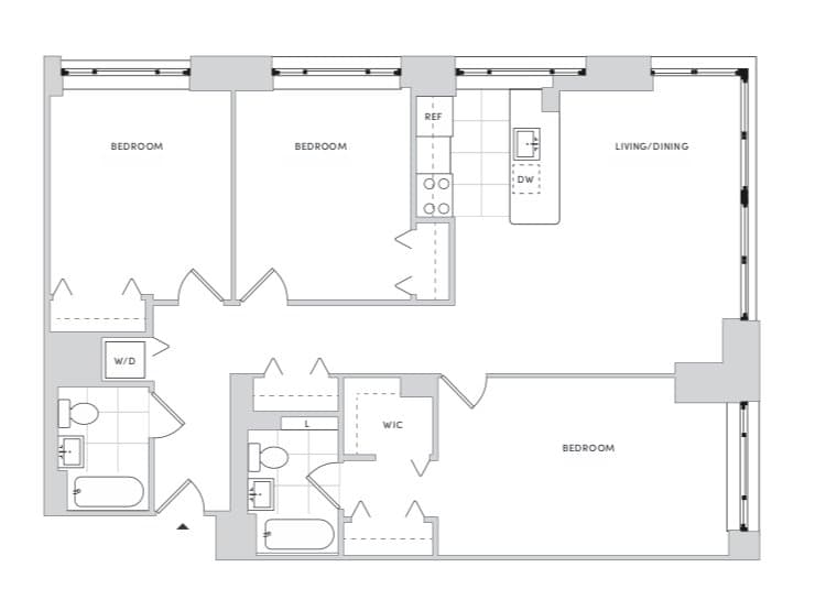 3 Bed apartment at 888 Main Street, Unit 1047, Roosevelt Island, photo 1 of 2