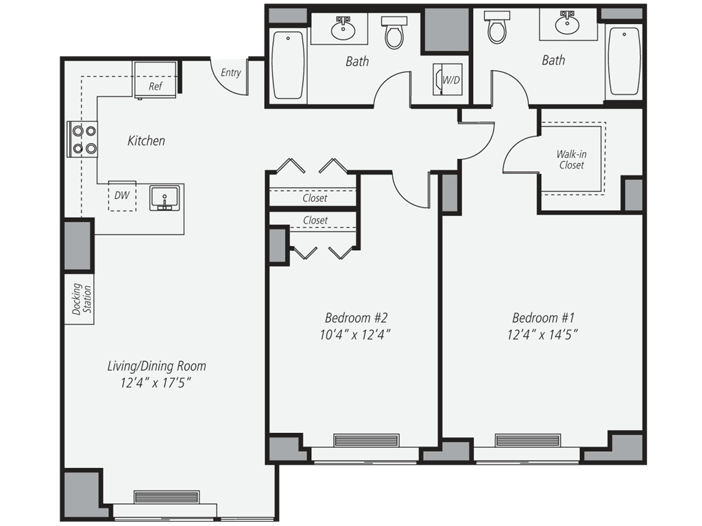 2 Bed apartment at 525 West 28th Street, Unit 760, Chelsea, photo 1 of 1