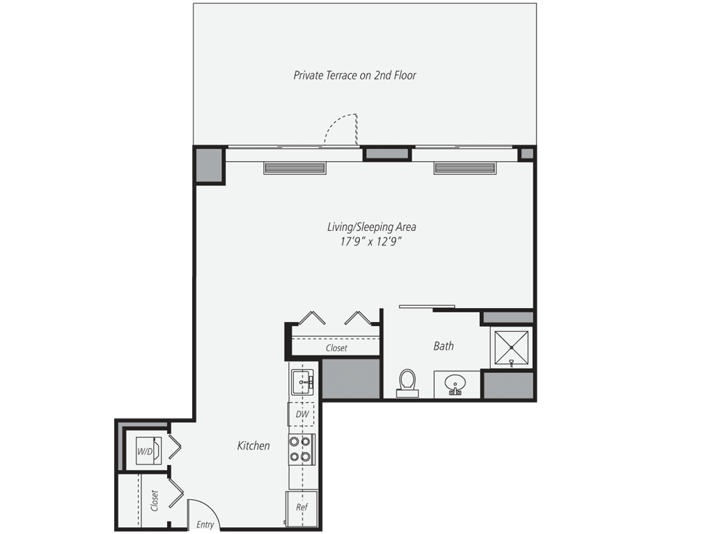 Studio apartment at 525 West 28th Street, Unit 1235, Chelsea, photo 1 of 1