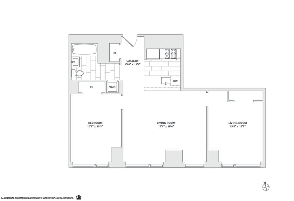 2 Bed apartment at 8 Spruce Street, Unit 8N, Financial District, photo 1 of 2