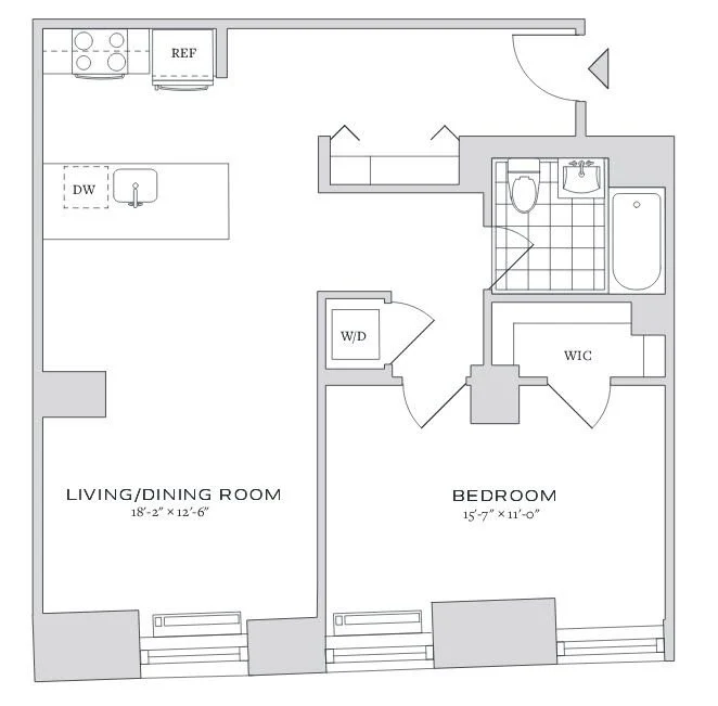 1 Bed apartment at 70 Pine Street, Unit 1914, Financial District, photo 1 of 2