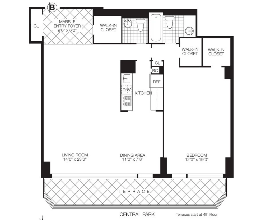 1 Bed apartment at 210 Central Park South, Unit 5B, Midtown West, photo 1 of 1