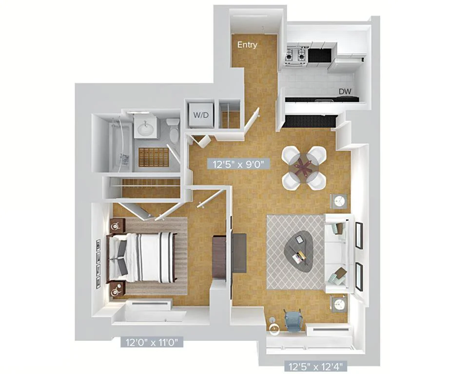 1 Bed apartment at 4-75 48th Avenue, Unit 26E, Long Island City, photo 1 of 1