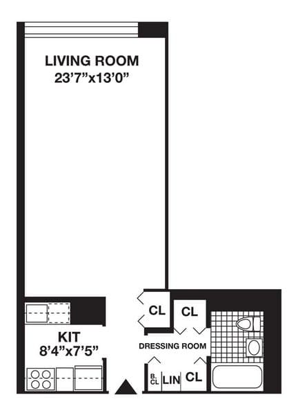 Studio apartment at 375 SOUTH END Avenue, Unit 30D, Battery Park City, photo 1 of 1