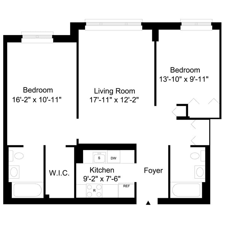 2 Bed apartment at 333 East 102nd Street, Unit 502, Harlem, photo 1 of 1