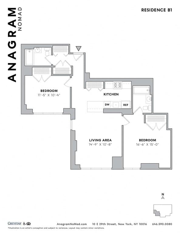 2 Bed apartment at 10 East 29th Street, Unit 9G, NoMad, photo 1 of 1