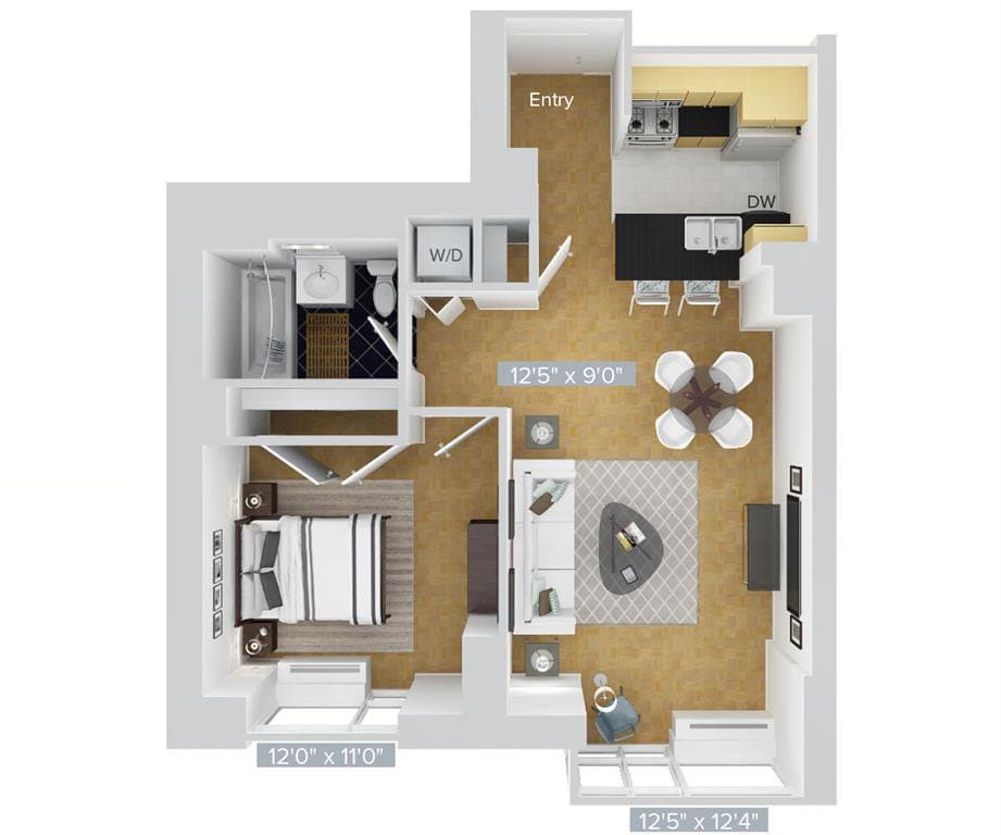 1 Bed apartment at 4-75 48th Avenue, Unit 20E, Long Island City, photo 1 of 1