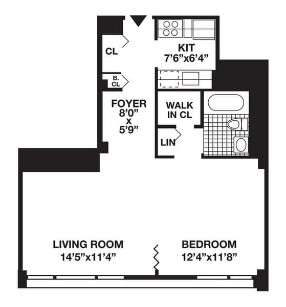 Studio apartment at 365 SOUTH END Avenue, Unit 4K, Battery Park City, photo 1 of 1
