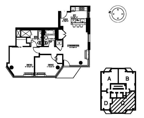 2 Bed apartment at 163 Washington Avenue, Unit 13C, Clinton Hill, photo 1 of 1