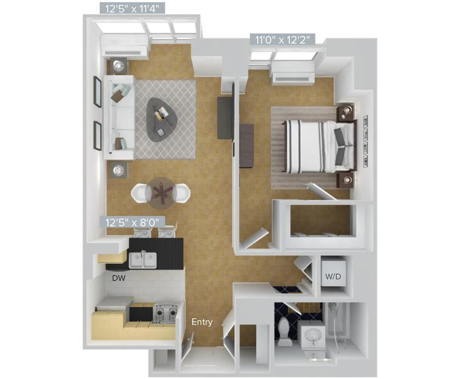 1 Bed apartment at 4-75 48th Avenue, Unit 20L, Long Island City, photo 1 of 1