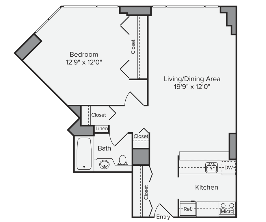 1 Bed apartment at 250 West 50th Street, Unit 25G, Midtown West, photo 1 of 1