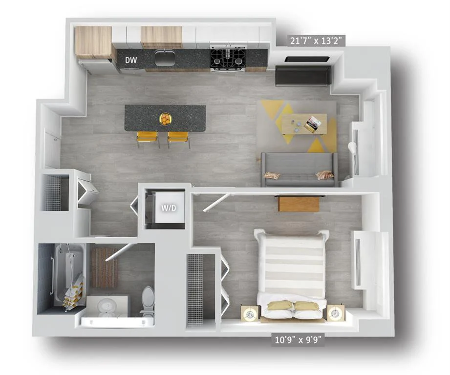 1 Bed apartment at 100 Willoughby Street, Unit 4W, Downtown Brooklyn, photo 1 of 1
