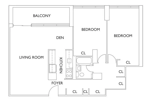 2 Bed apartment at 70 West 95th Street, Unit 19D, Upper West Side, photo 1 of 2
