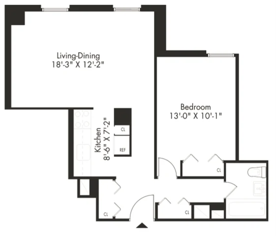 1 Bed apartment at 30 Waterside Plaza, Unit 8H, Flatiron, photo 1 of 1