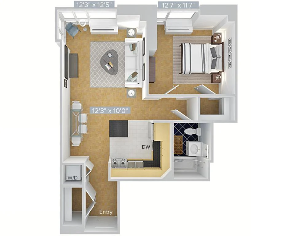 1 Bed apartment at 4-75 48th Avenue, Unit 14M, Long Island City, photo 1 of 1