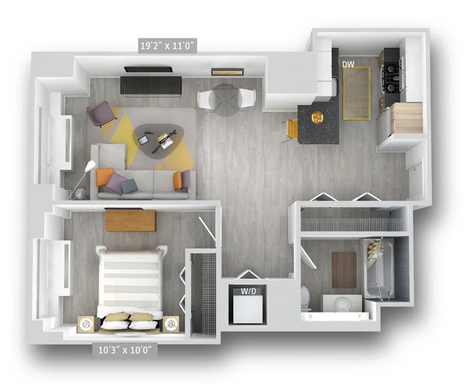 1 Bed apartment at 100 Willoughby Street, Unit 3D, Downtown Brooklyn, photo 1 of 1