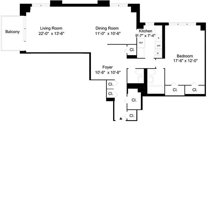 1.5 Bed apartment at 1385 York Avenue, Unit 16C, Upper East Side, photo 1 of 1