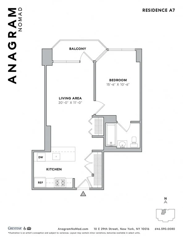 1 Bed apartment at 10 East 29th Street, Unit 30H, NoMad, photo 1 of 1