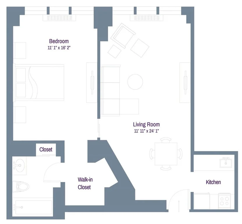 1 Bed apartment at 150 East 34th Street, Unit 3003, Murray Hill, photo 1 of 4