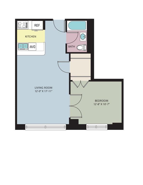 1 Bed apartment at 120 West 21st Street, Unit 402, Chelsea, photo 1 of 2