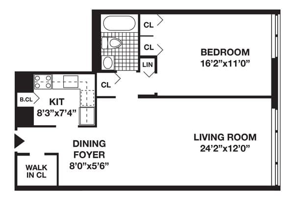 1 Bed apartment at 395 SOUTH END Avenue, Unit 21K, Battery Park City, photo 1 of 1