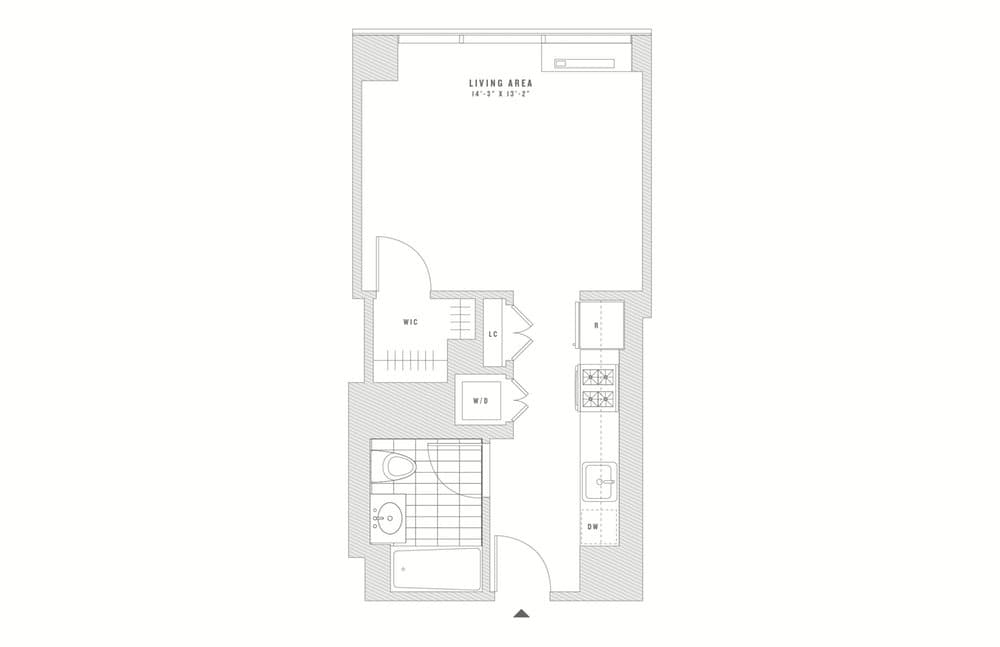 Studio apartment at 435 West 31st Street, Unit PH3R, Chelsea, photo 1 of 1