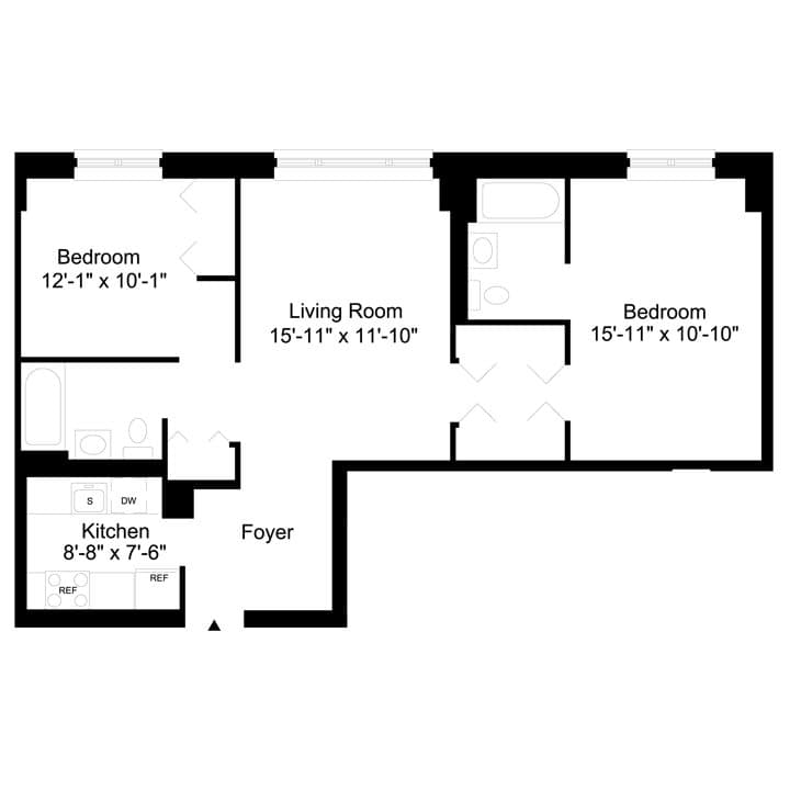 2 Bed apartment at 333 East 102nd Street, Unit 704, Harlem, photo 1 of 1