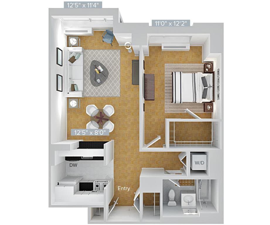 1 Bed apartment at 4-75 48th Avenue, Unit 8L, Long Island City, photo 1 of 1