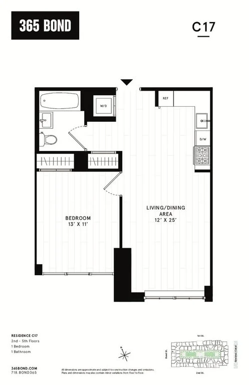 1 Bed apartment at 365 Bond Street, Unit C517, Gowanus, photo 1 of 1