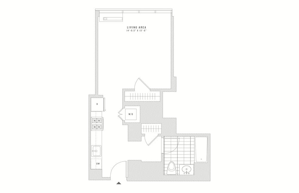 Studio apartment at 435 West 31st Street, Unit 40D, Chelsea, photo 1 of 1