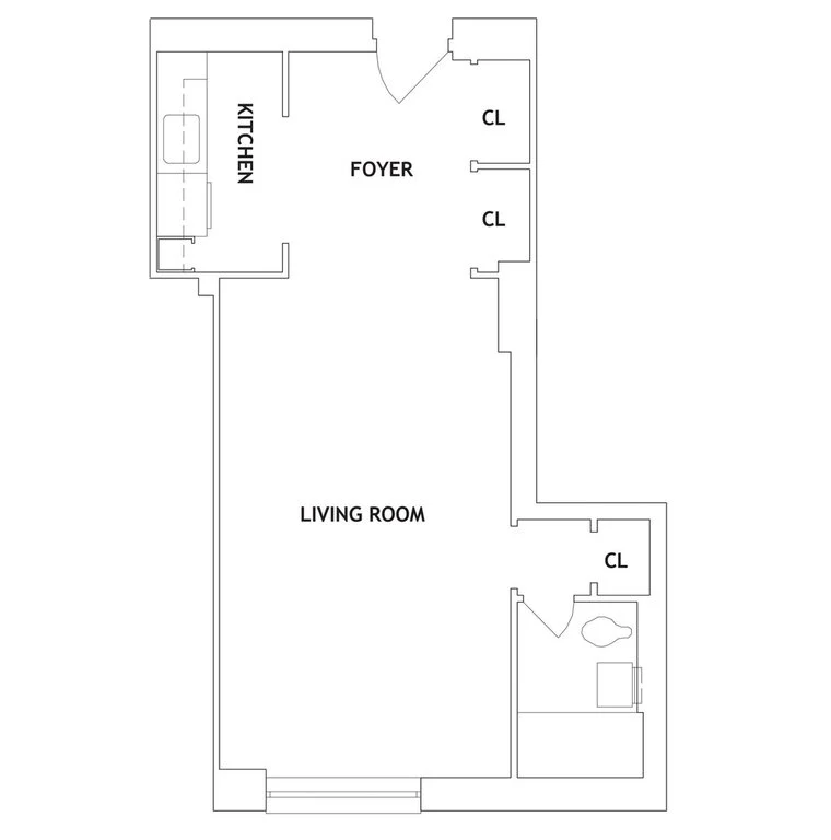 Studio apartment at 97-45 Queens Boulevard, Unit 609, Rego Park, photo 1 of 2