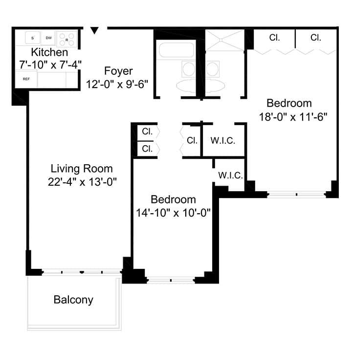 2 Bed apartment at 1365 York Avenue, Unit 11D, Upper East Side, photo 1 of 1