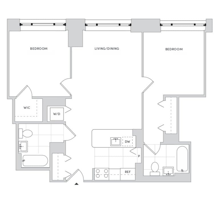 2 Bed apartment at 888 Main Street, Unit 0825, Roosevelt Island, photo 1 of 1