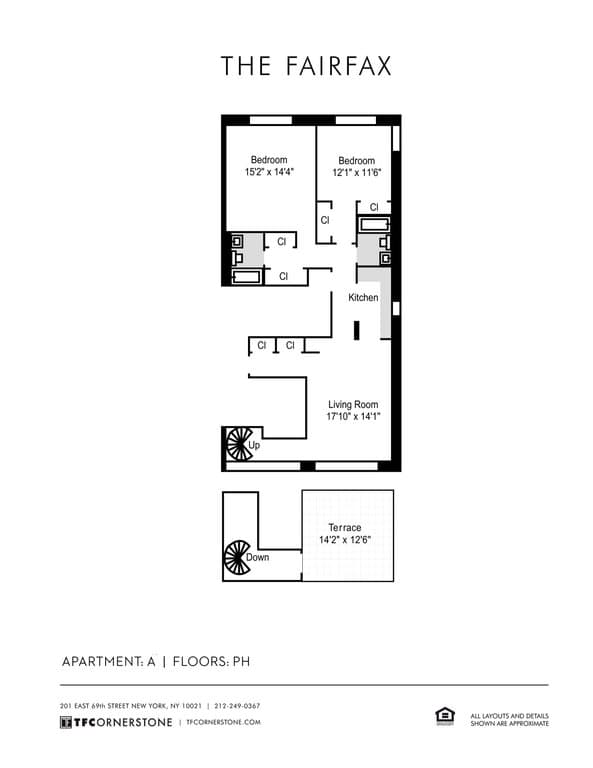 2 Bed apartment at 201 East 69th Street, Unit PHA, Upper East Side, photo 1 of 9