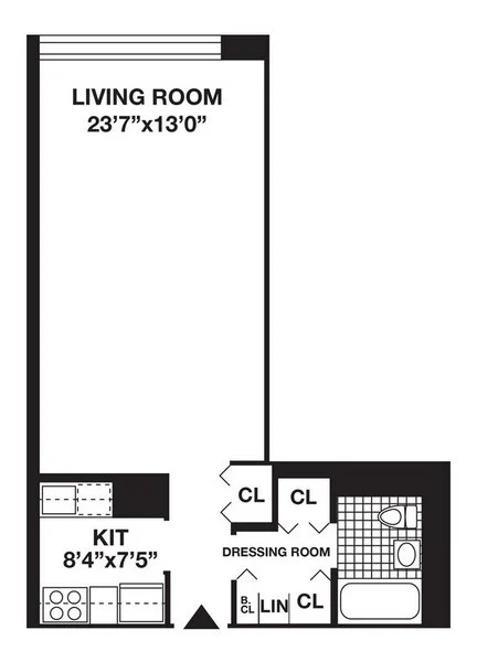 Studio apartment at 375 SOUTH END Avenue, Unit 16D, Battery Park City, photo 1 of 1