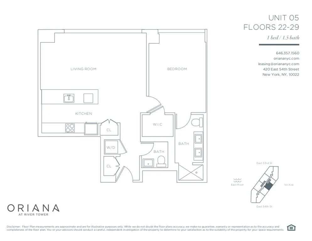 1 Bed apartment at 420 East 54th Street, Unit 2705, Midtown East, photo 1 of 2