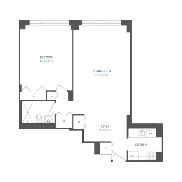 1 Bed apartment at 101 West 90th Street, Unit 22A, Upper West Side, photo 1 of 1