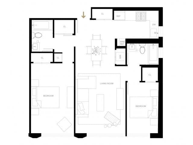 2 Bed apartment at 160 West 24th Street, Unit 02N, Chelsea, photo 1 of 1